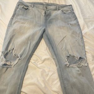 Old navy size 16 ripped  boyfriend jeans